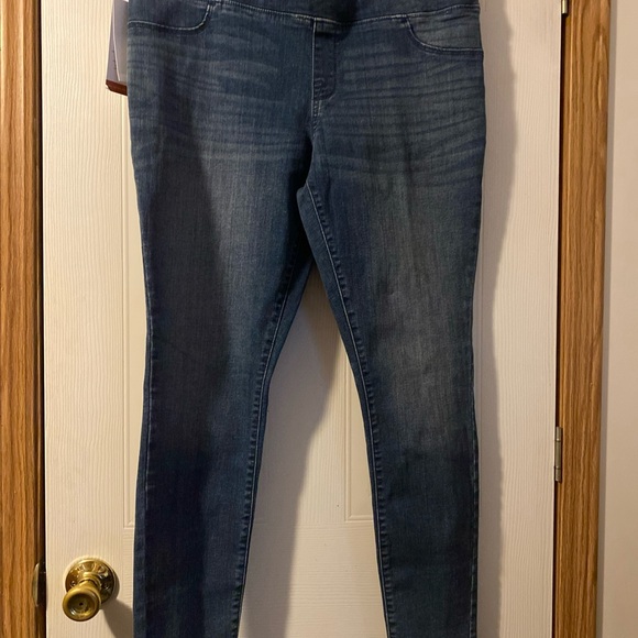 Ingrid & Isabel  Maternity Blue Jean Jegging Size 10 Waist 36" Inseam 29" - Picture 1 of 4